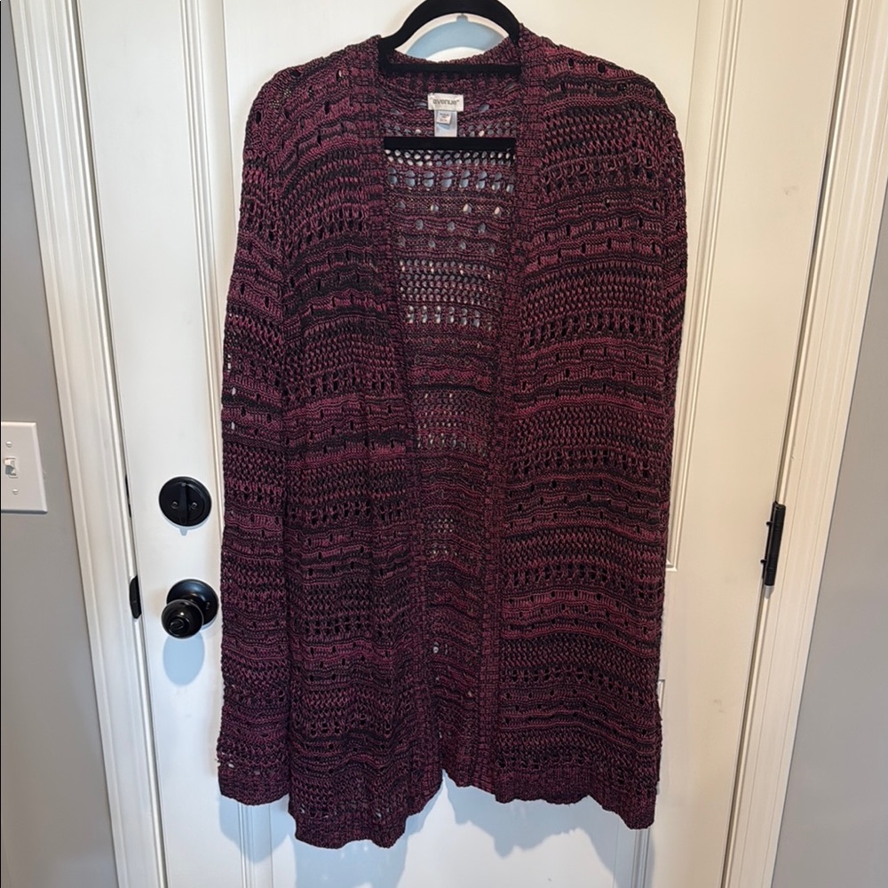 Women's Burgundy Knit Sweater